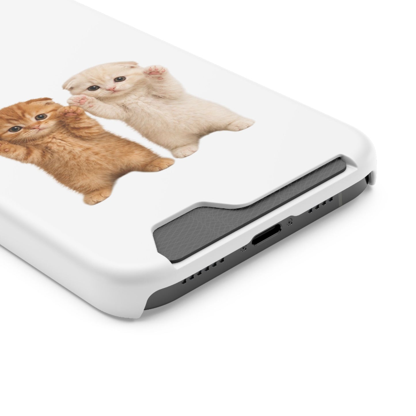 Cute Kittens Phone Case with Card Holder