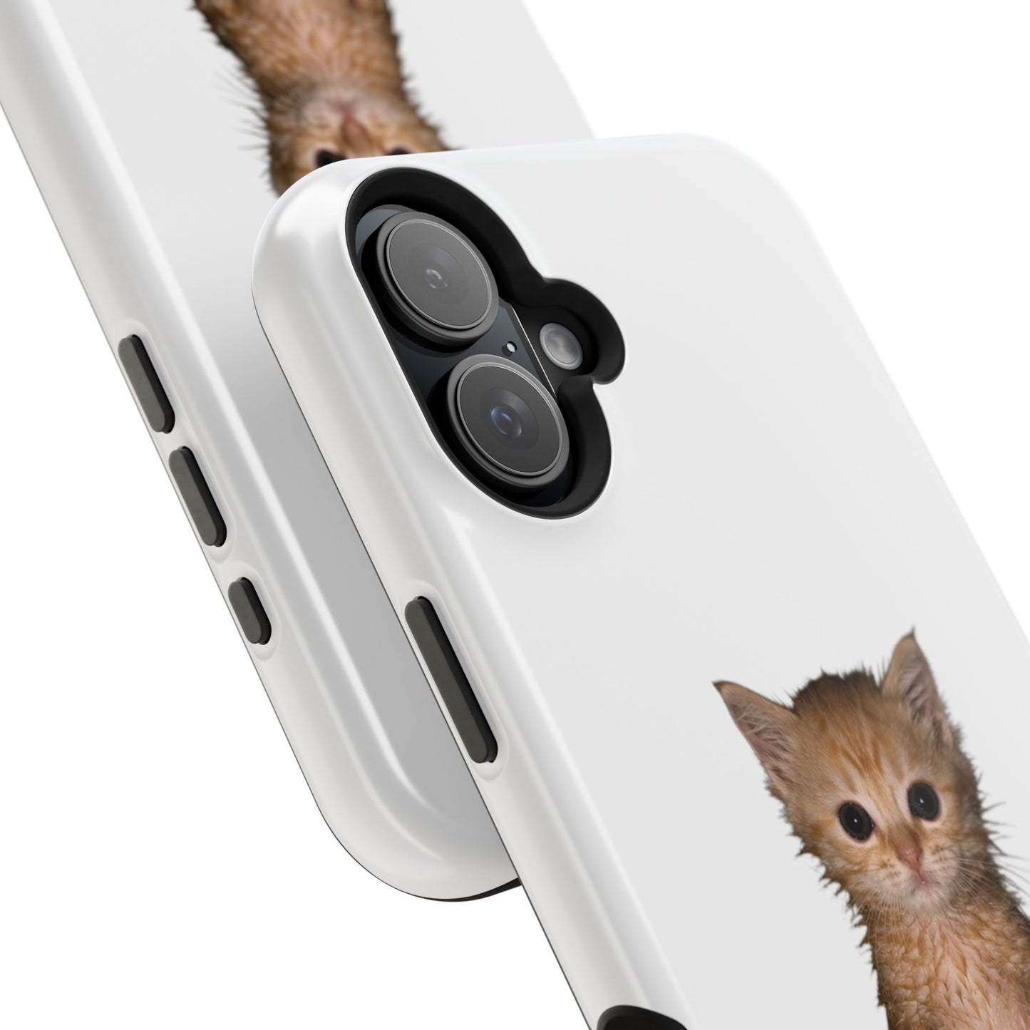 Cute Standing Kitten Magnetic Impact-Resistant Phone Case