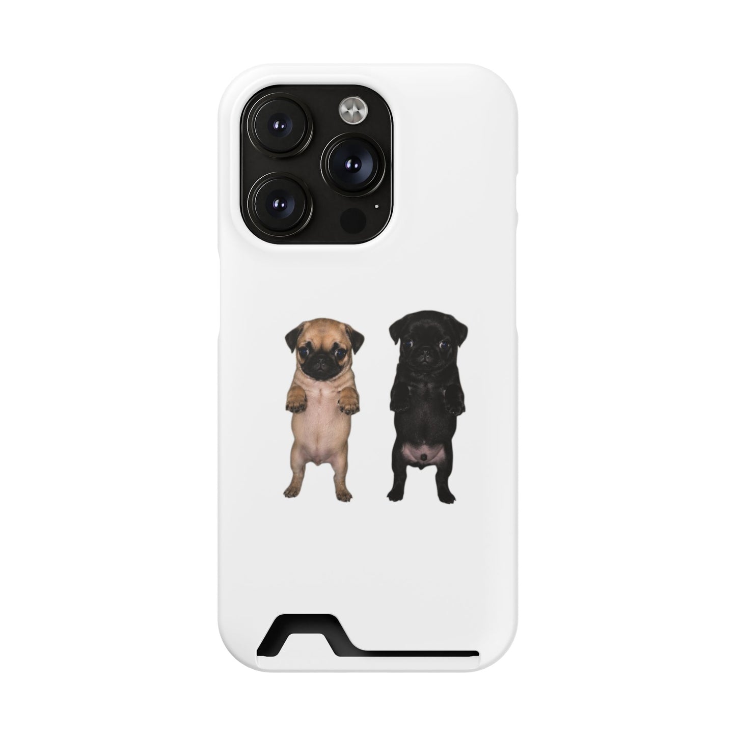 Pug Pair Card-Holder Phone Case