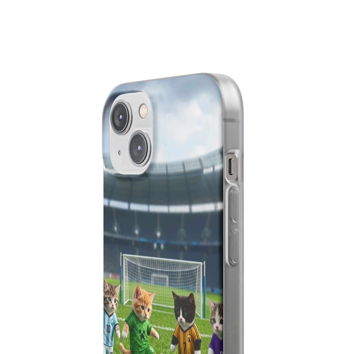 Cute Soccer Cats Phone Case — Kawaii Football Kit iPhone Cover