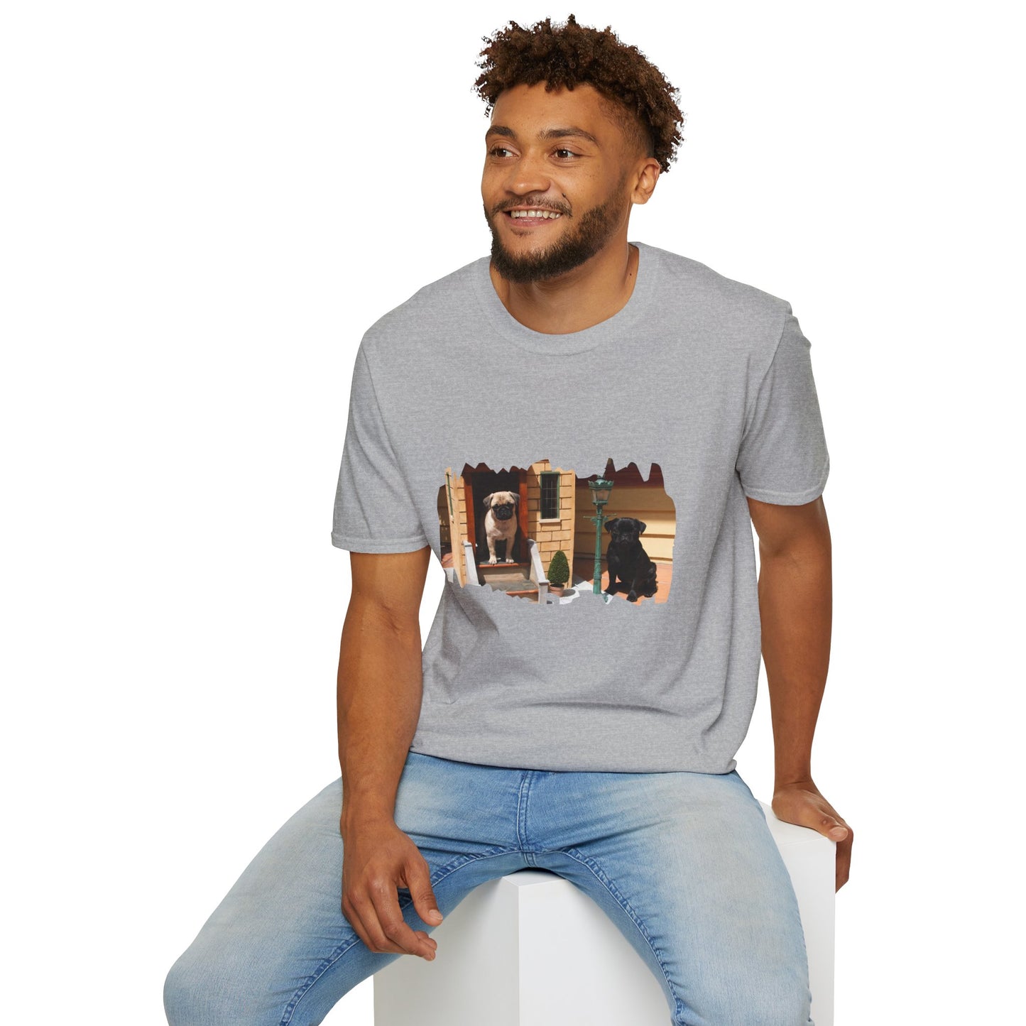Biscuit & Nugget T‑Shirt — Cute Pet Photo Tee for Dog Lovers