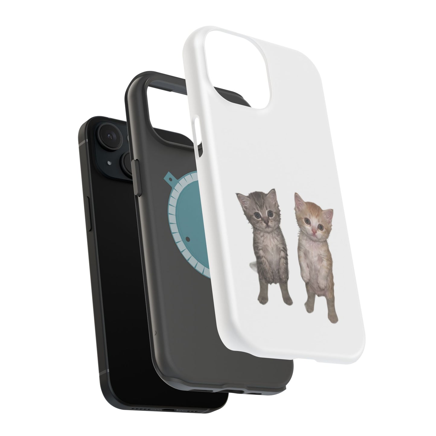 Duo Cute Kitten  Magnetic Impact-Resistant Phone Case