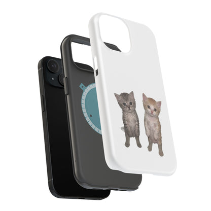 Duo Cute Kitten  Magnetic Impact-Resistant Phone Case