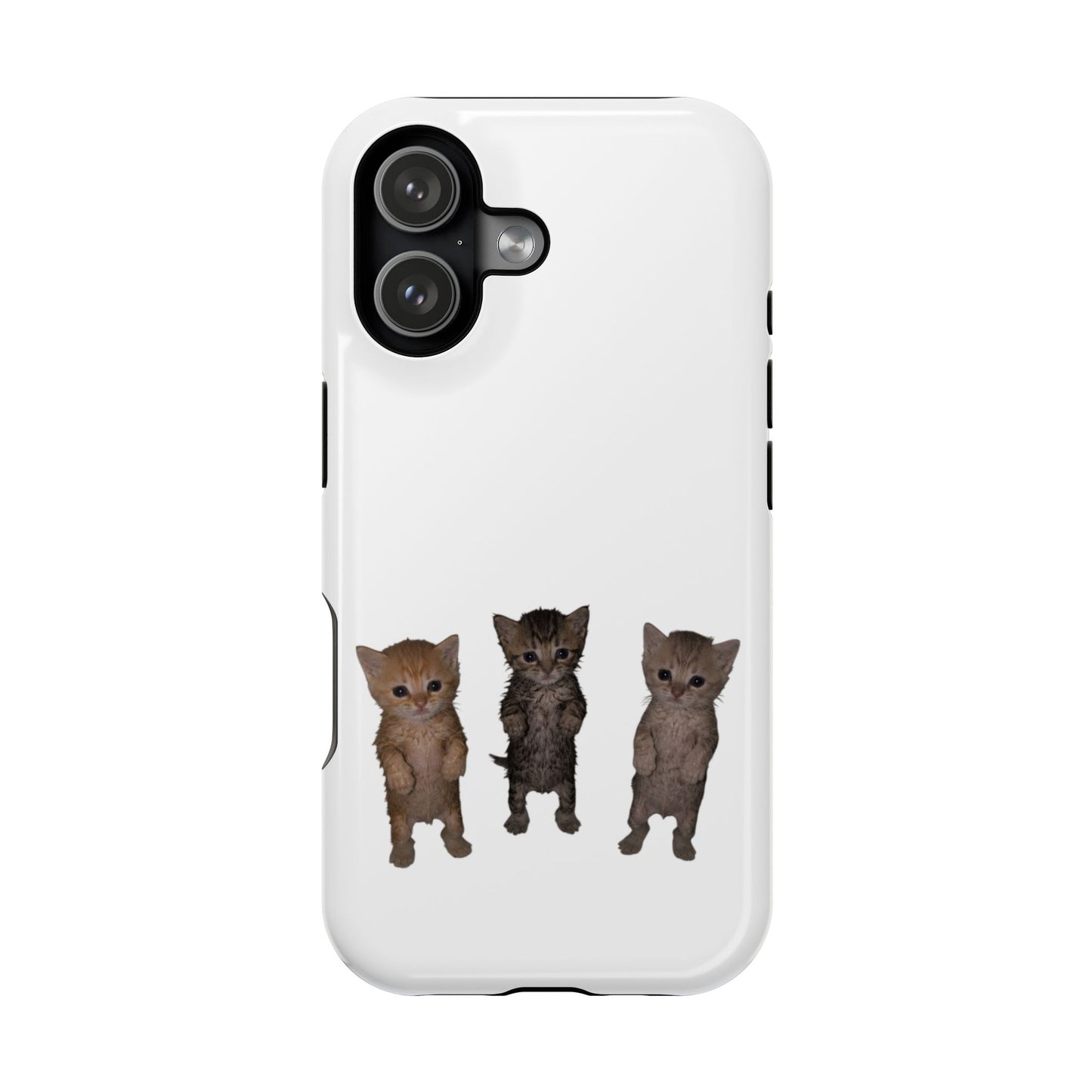 Cute Trio Kittens  Magnetic Impact-Resistant Phone Case