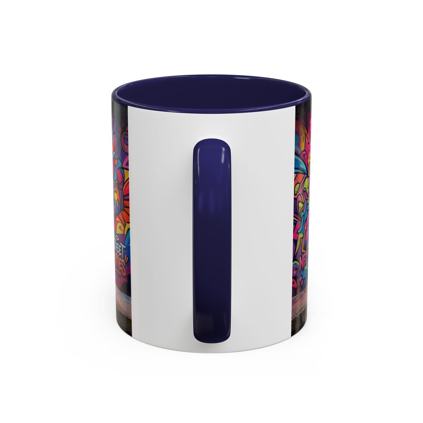Street Kitties Graffiti Coffee Mug — Colorful Cat Art Accent Mug (11/15oz)