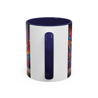 Street Kitties Graffiti Coffee Mug — Colorful Cat Art Accent Mug (11/15oz)