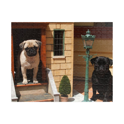 Pug Pair Photo Puzzle — 252/520/1014-Piece Jigsaw