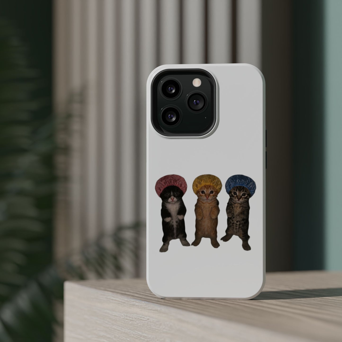 Cute Kittens in Bonnets  Magnetic Impact-Resistant Phone Case