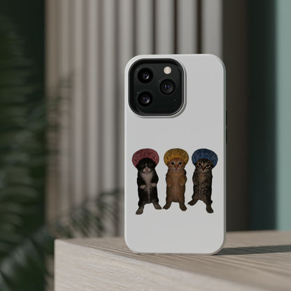 Cute Kittens in Bonnets  Magnetic Impact-Resistant Phone Case