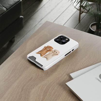 Cute Kittens Phone Case with Card Holder