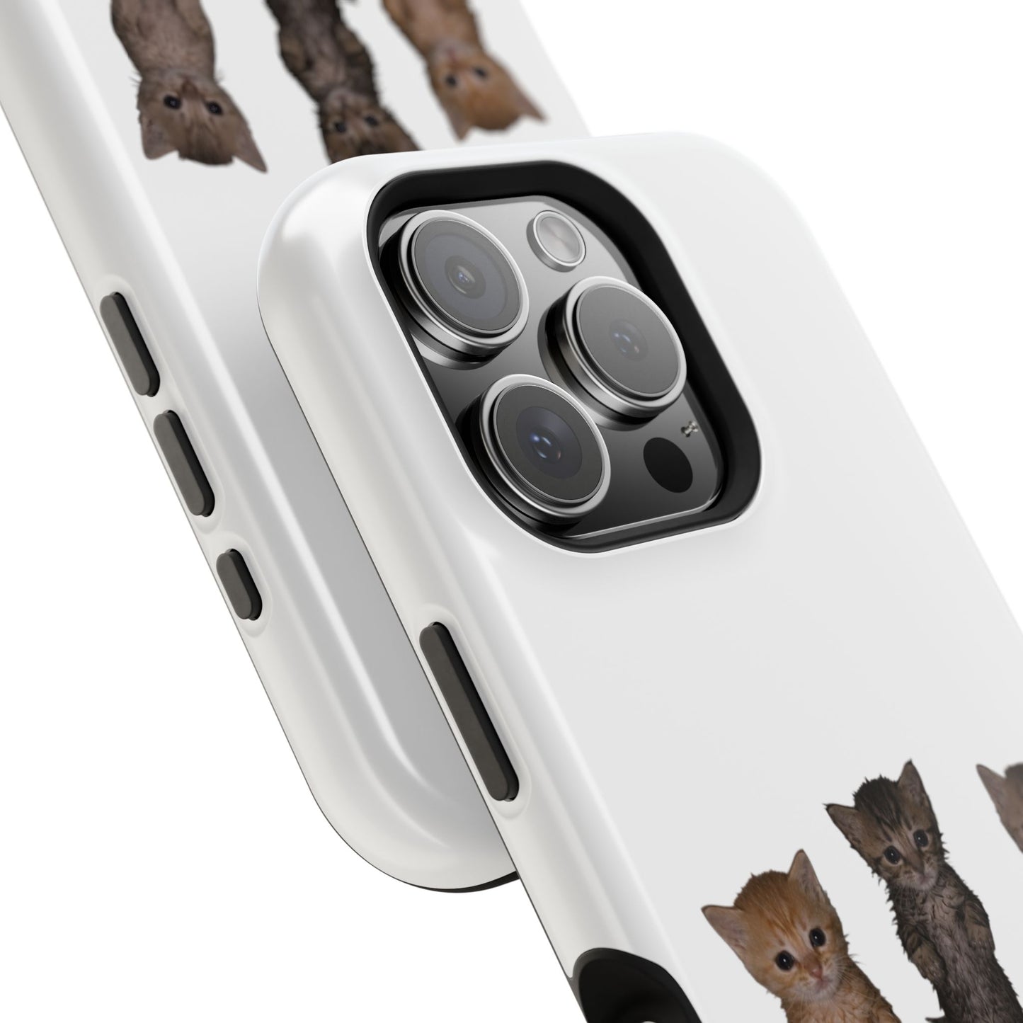Cute Standing Kittens Magnetic Impact-Resistant Phone Case