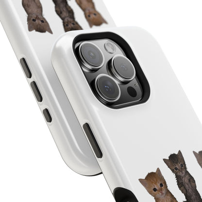 Cute Standing Kittens Magnetic Impact-Resistant Phone Case