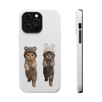 Cute Kittens in Hats Magnetic Impact Phone Case