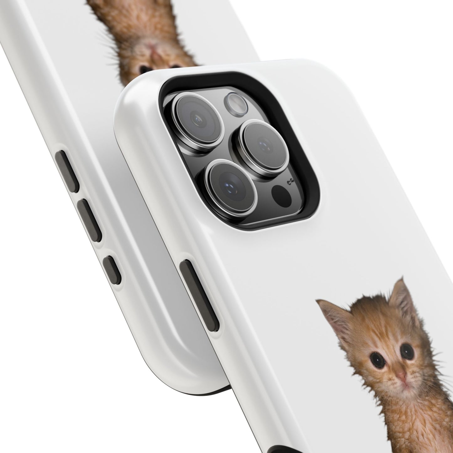 Cute Standing Kitten Magnetic Impact-Resistant Phone Case