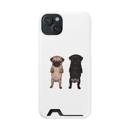 Pug Pair Card-Holder Phone Case
