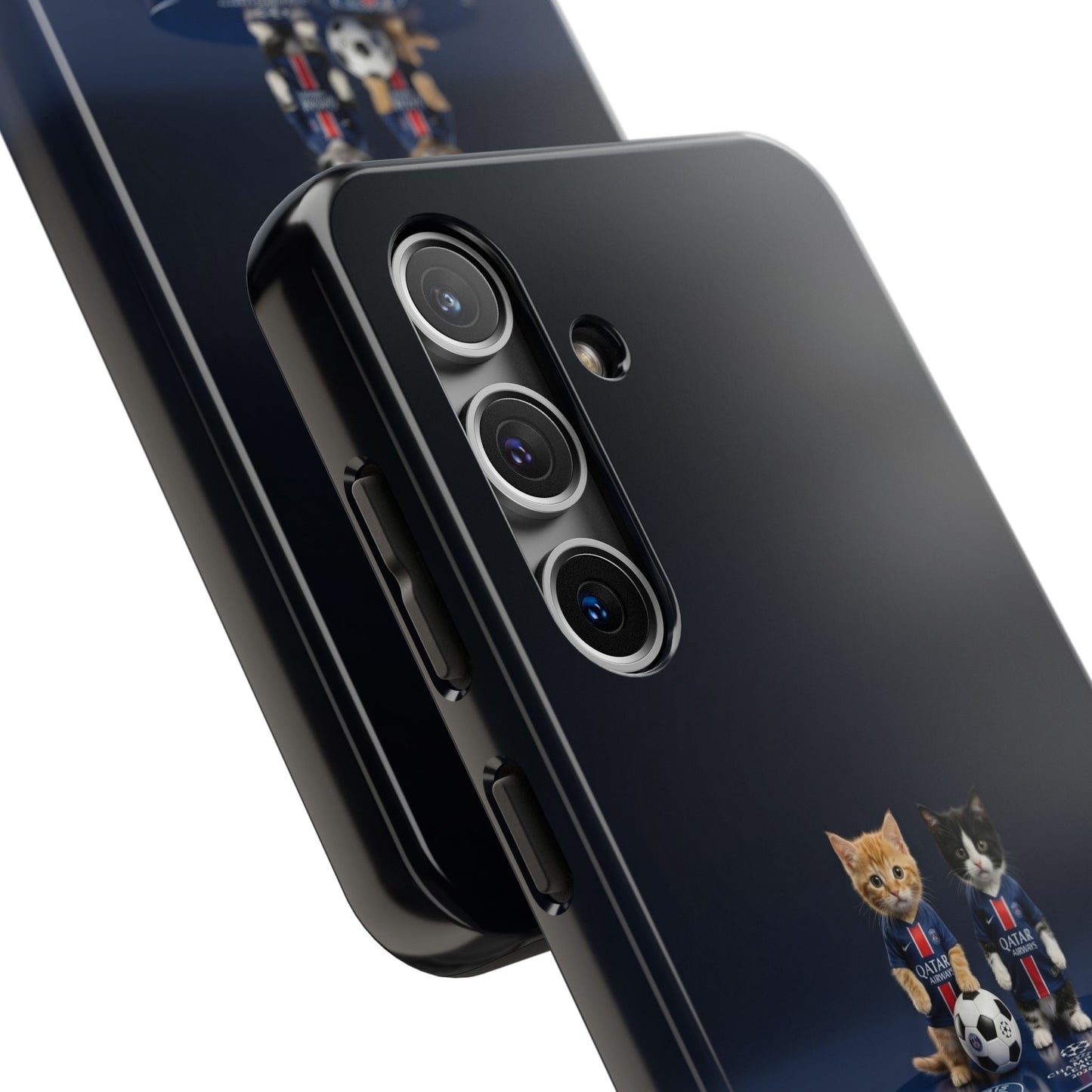 Phone Case — Cute Soccer Cats Design (Kawaii Kitten Football Fans)