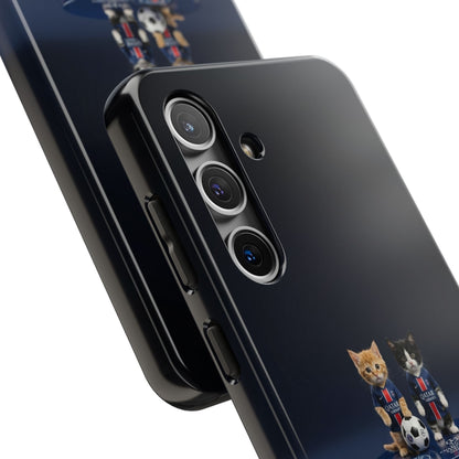 Phone Case — Cute Soccer Cats Design (Kawaii Kitten Football Fans)