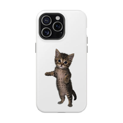 Cute Standing Kitten Magnetic Phone Case