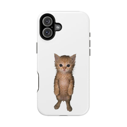 Cute Standing Kitten Magnetic Impact-Resistant Phone Case