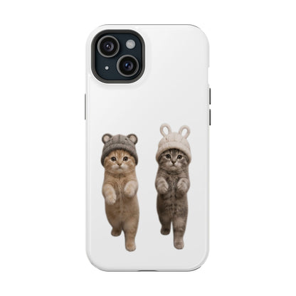 Cute Kittens in Hats Magnetic Impact Phone Case