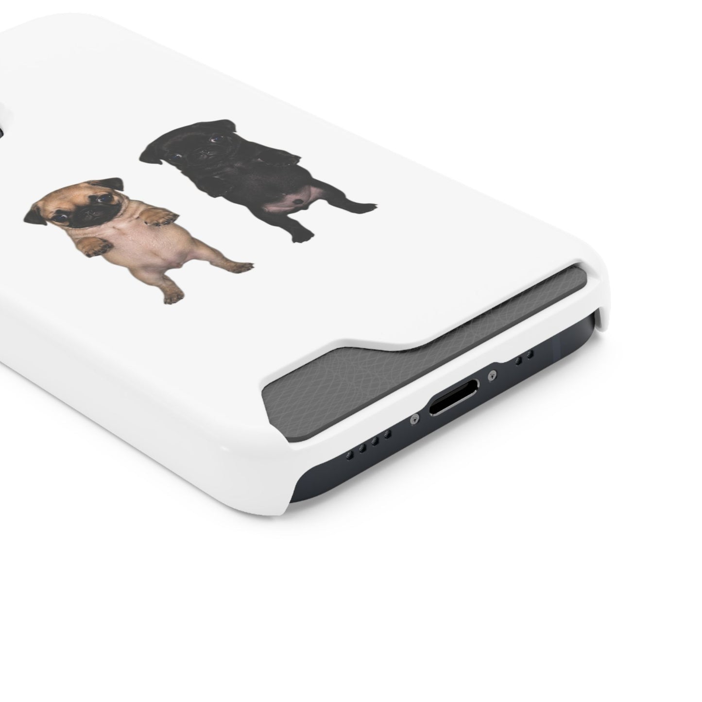 Pug Pair Card-Holder Phone Case