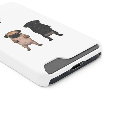 Pug Pair Card-Holder Phone Case