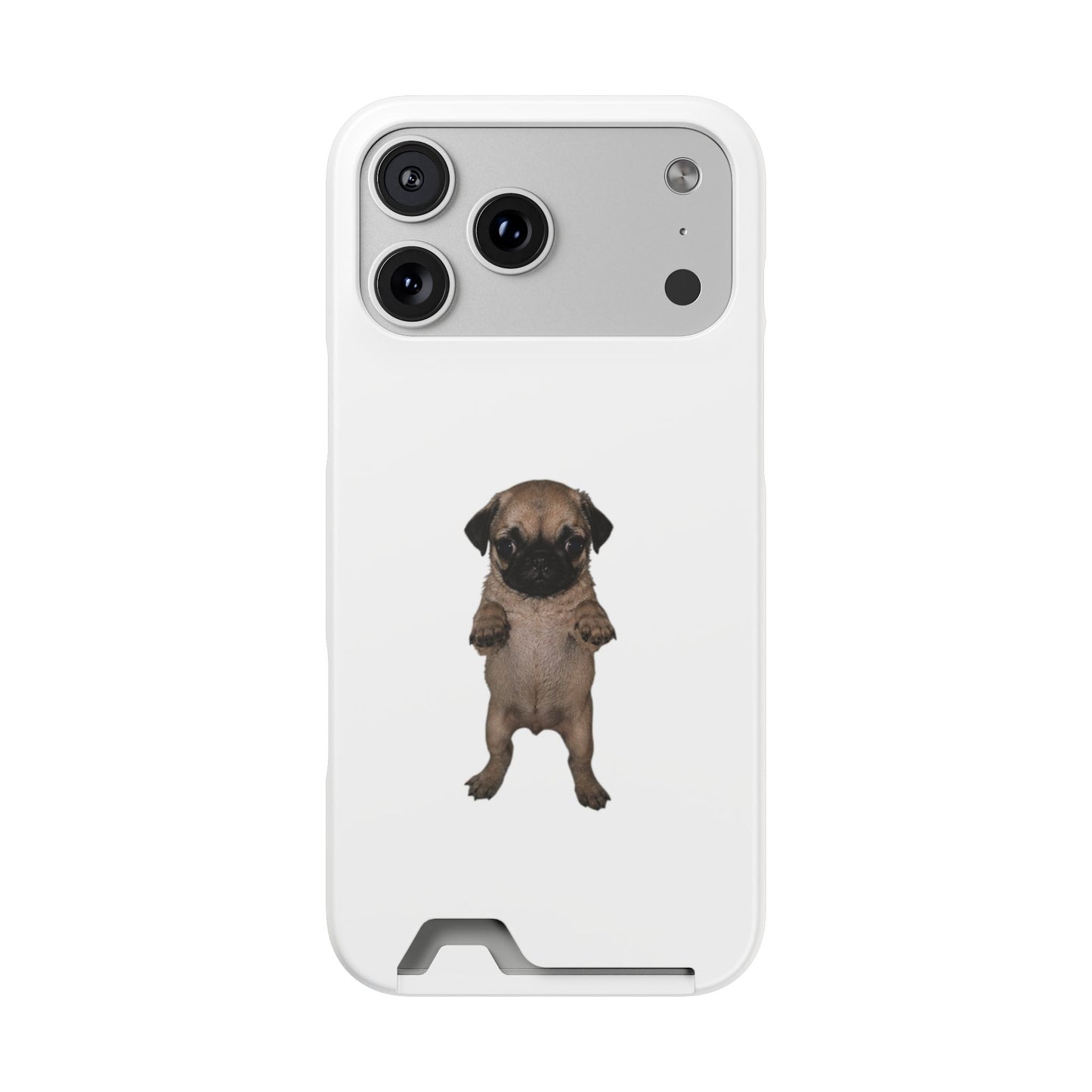 Pug Puppy Card-Holder Phone Case