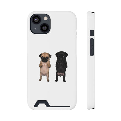 Pug Pair Card-Holder Phone Case