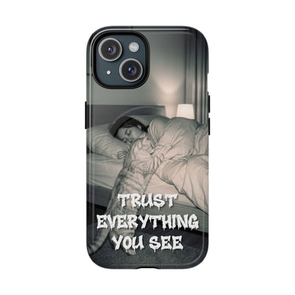 Phone Case ‘Trust Everything You See’ Surreal Sleep Graphic Tough Magnetic Case