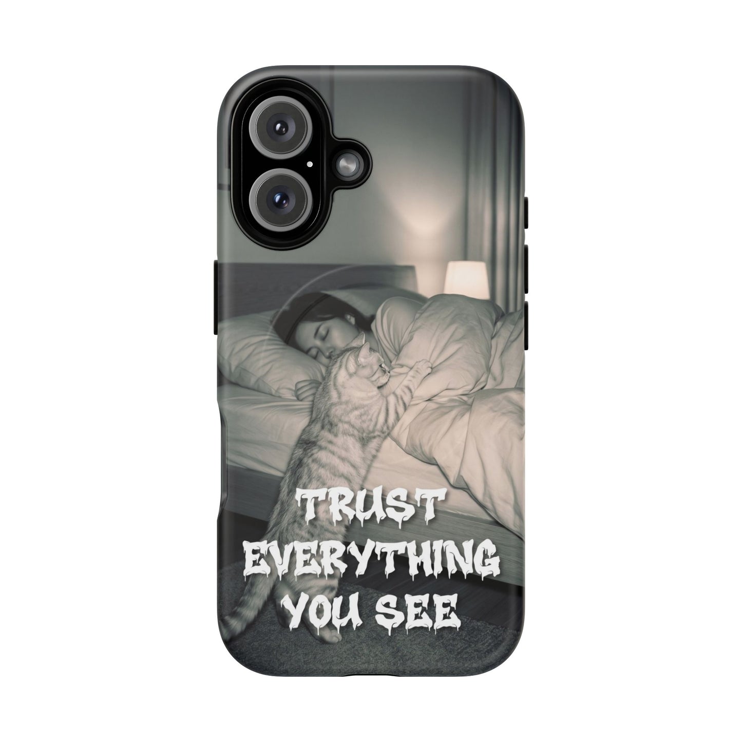 Phone Case ‘Trust Everything You See’ Surreal Sleep Graphic Tough Magnetic Case