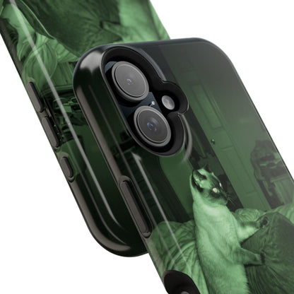 Phone Case 'Trust Everything You See' Green Dog Photo Magnetic Impact-Resistant Case