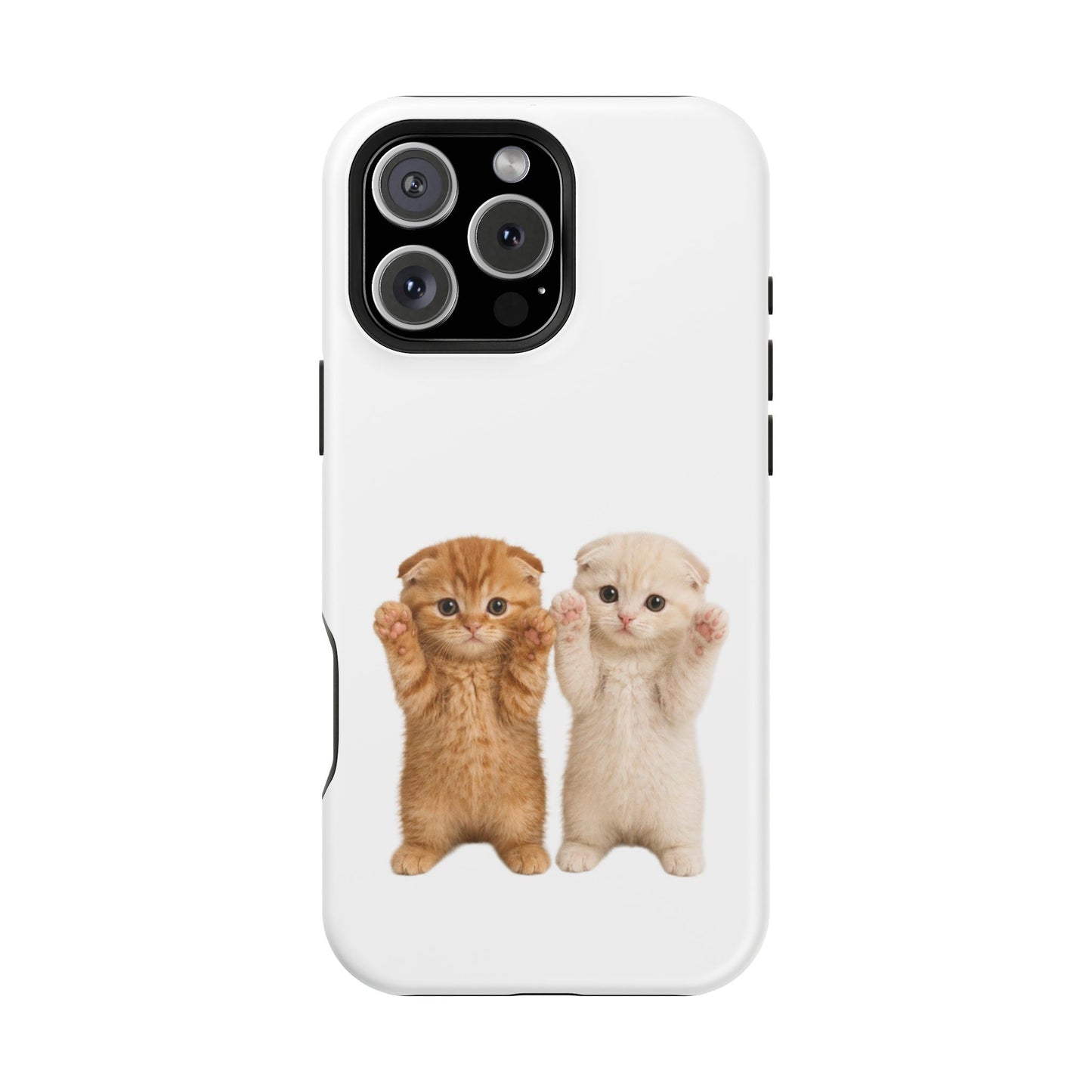 Cute Raising Paws Kittens Magnetic Impact-Resistant  Phone Case