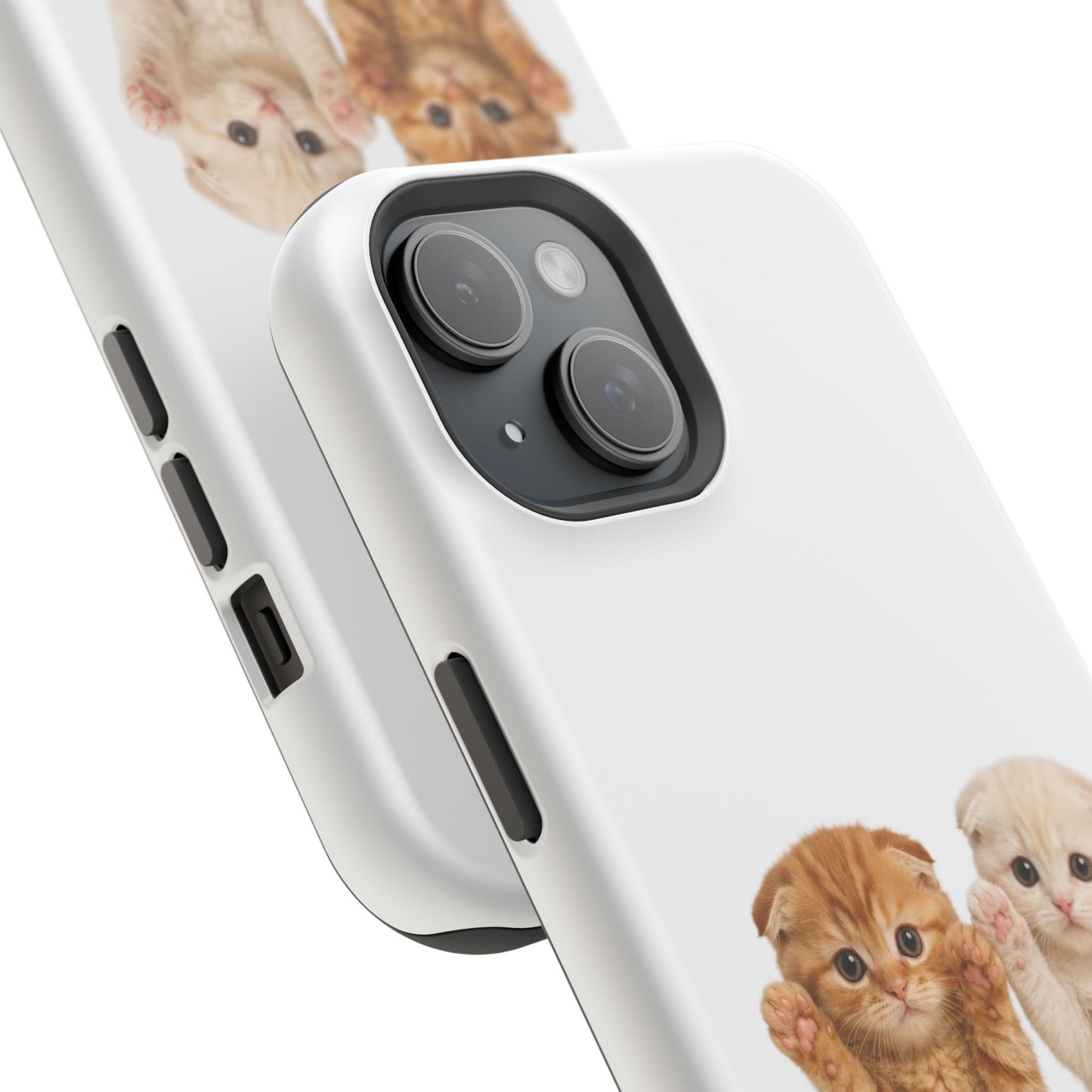 Cute Raising Paws Kittens Magnetic Impact-Resistant  Phone Case