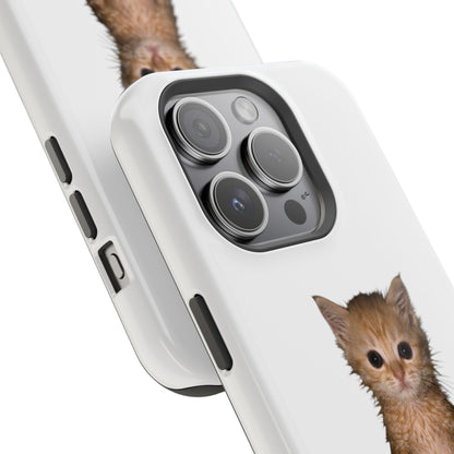 Cute Standing Kitten Magnetic Impact-Resistant Phone Case