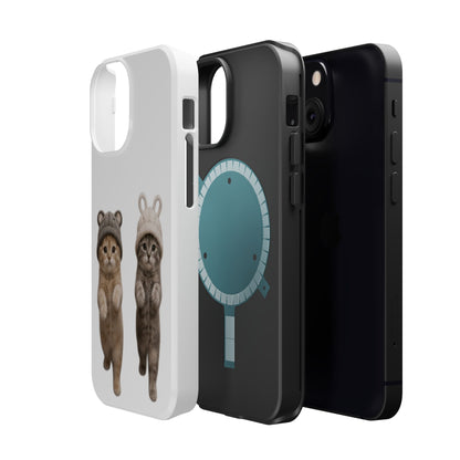 Cute Kittens in Hats Magnetic Impact Phone Case