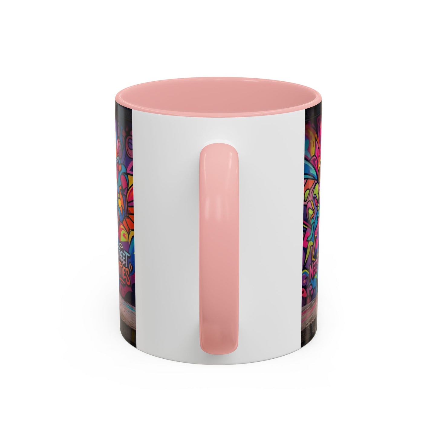Street Kitties Graffiti Coffee Mug — Colorful Cat Art Accent Mug (11/15oz)