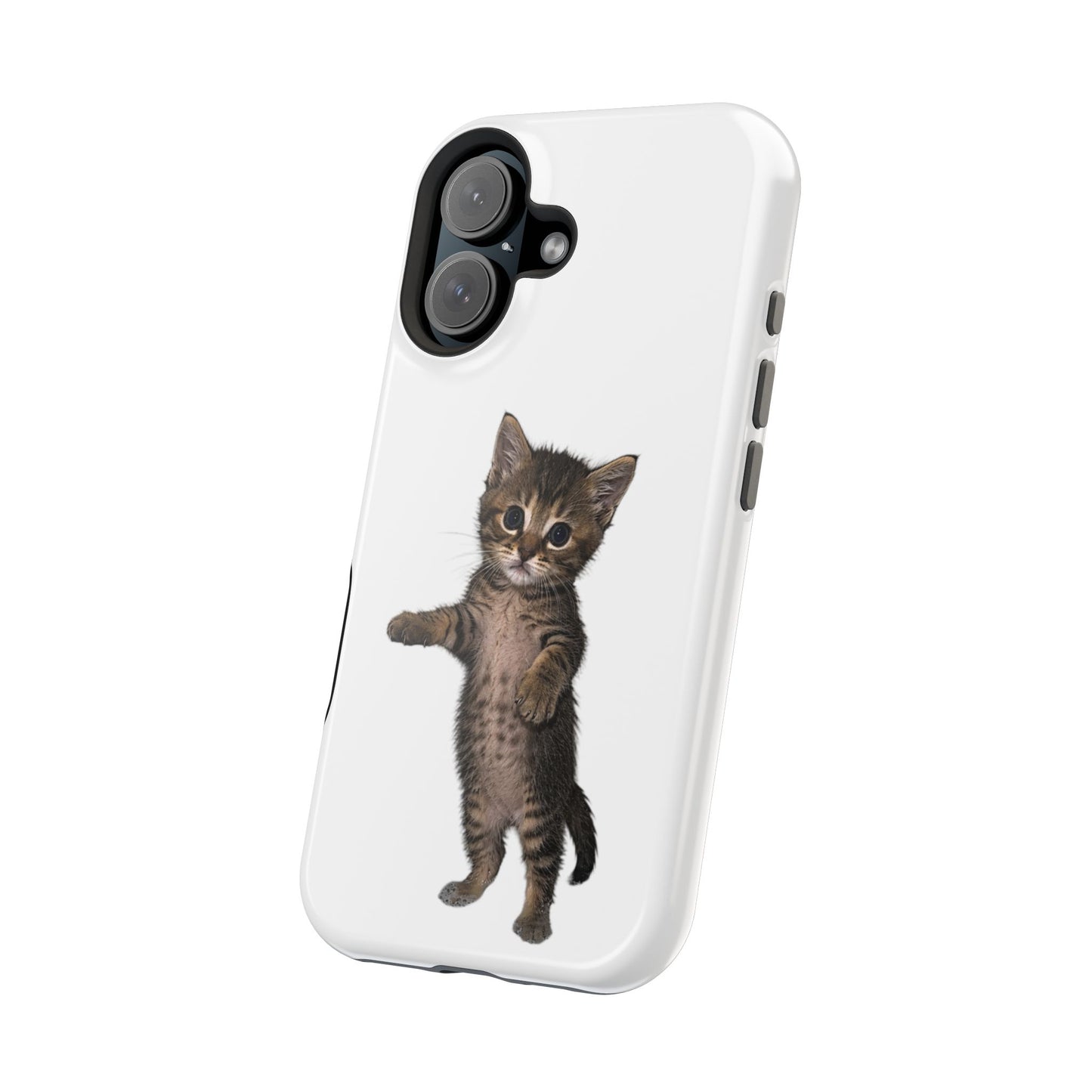 Cute Standing Kitten Magnetic Phone Case