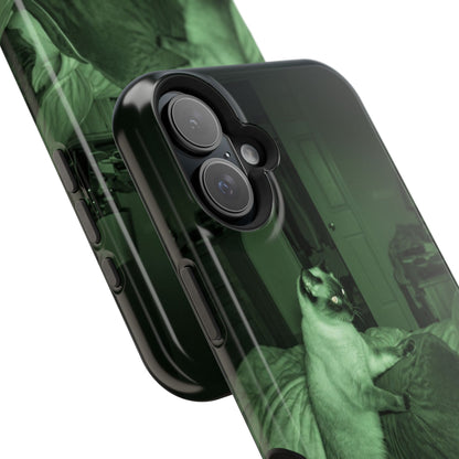 Phone Case 'Trust Everything You See' Green Dog Photo Magnetic Impact-Resistant Case