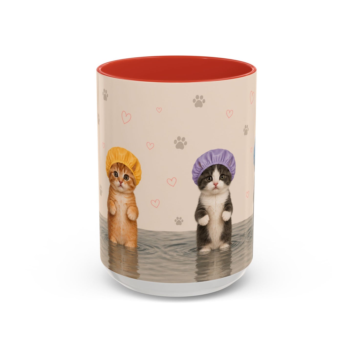 Cute Kittens in Shower Caps Accent Coffee Mug – 11/15oz