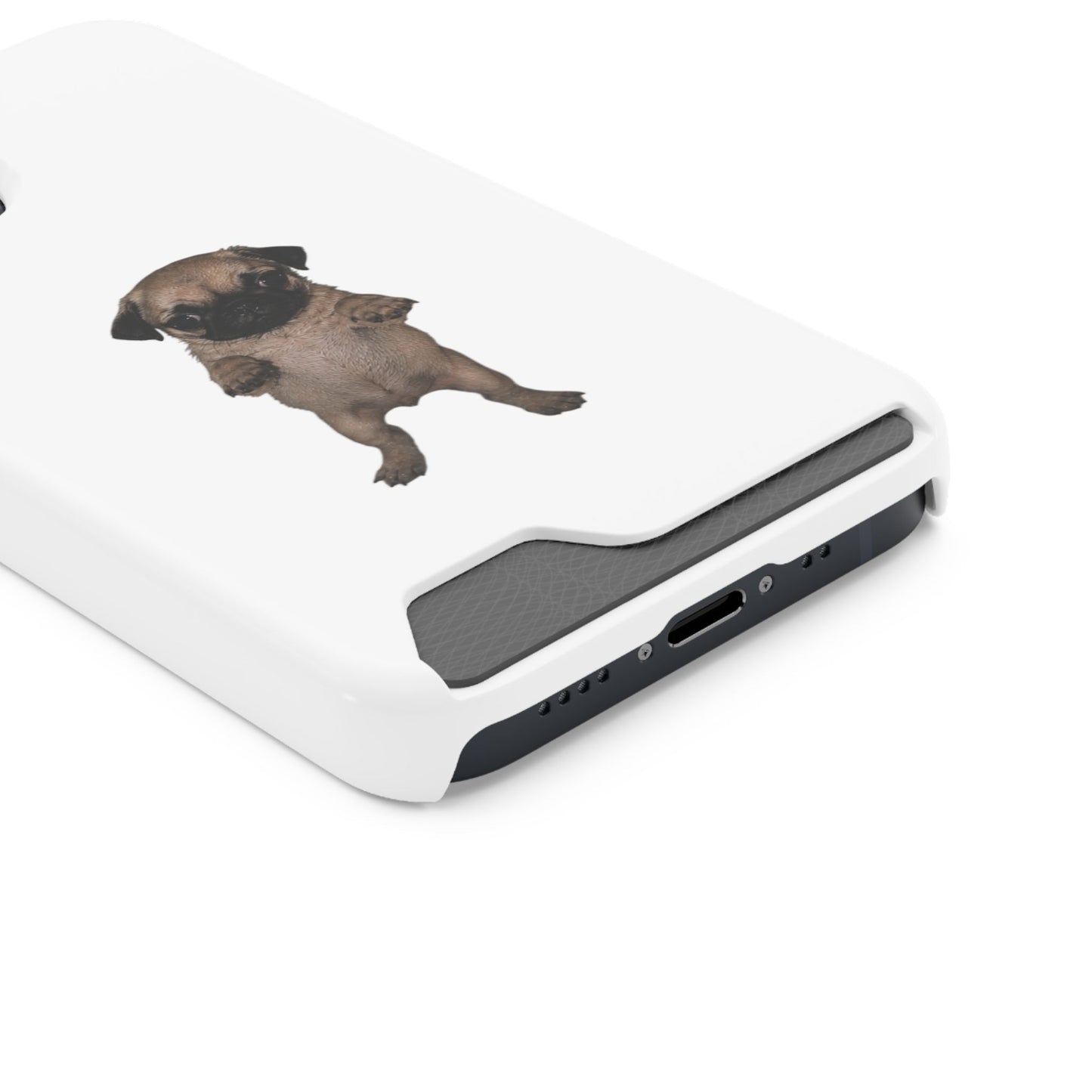 Pug Puppy Card-Holder Phone Case