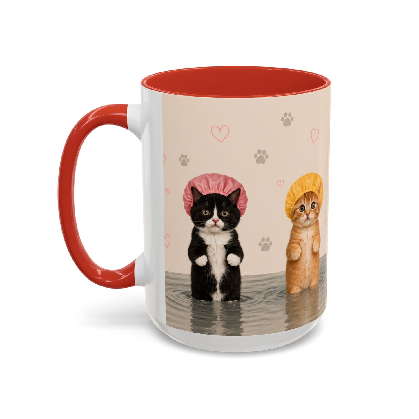 Cute Kittens in Shower Caps Accent Coffee Mug – 11/15oz