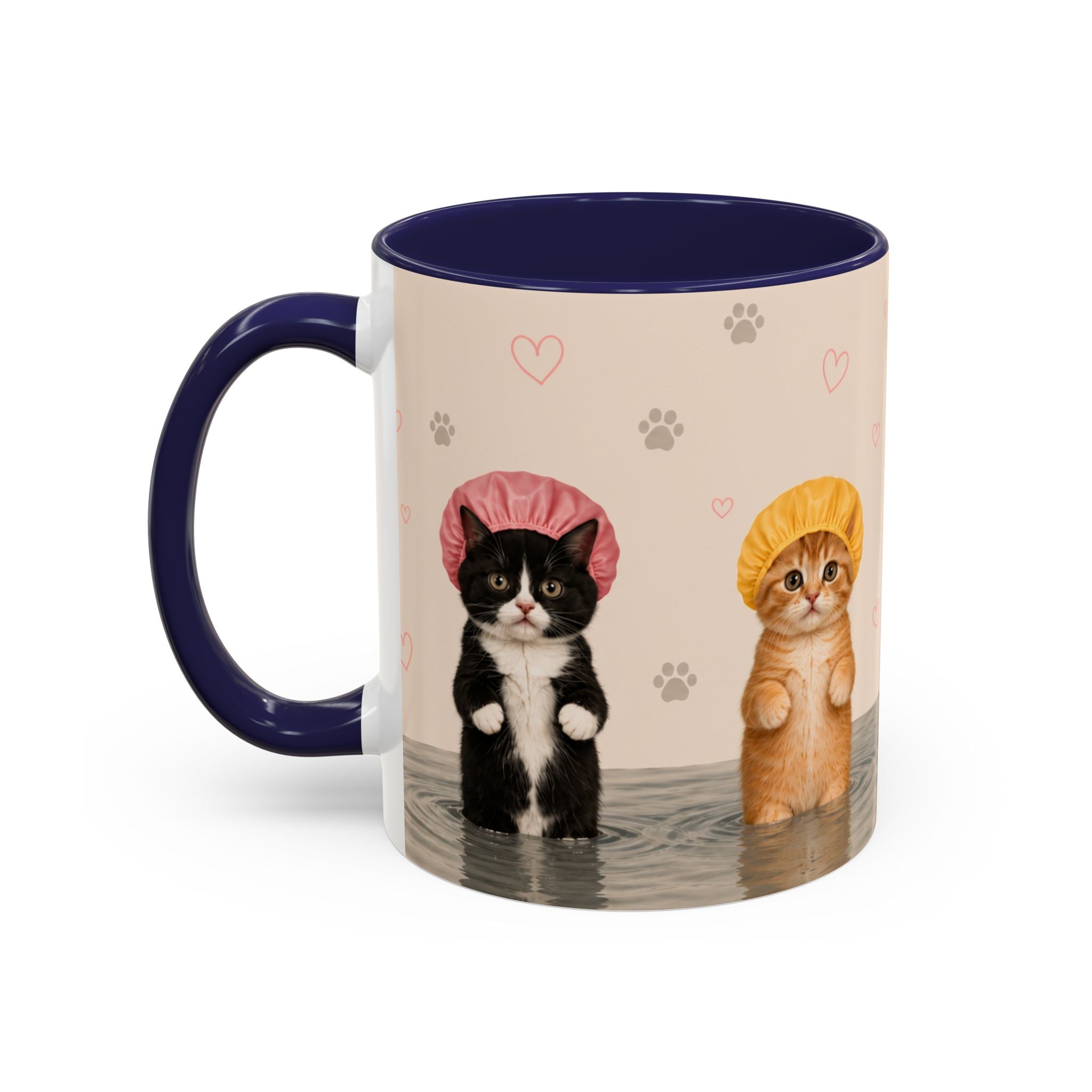 Cute Kittens in Shower Caps Accent Coffee Mug – 11/15oz