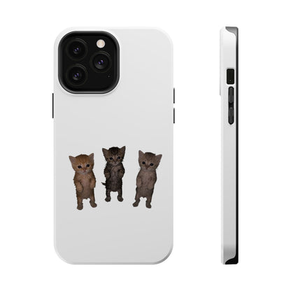 Cute Standing Kittens Magnetic Impact-Resistant Phone Case