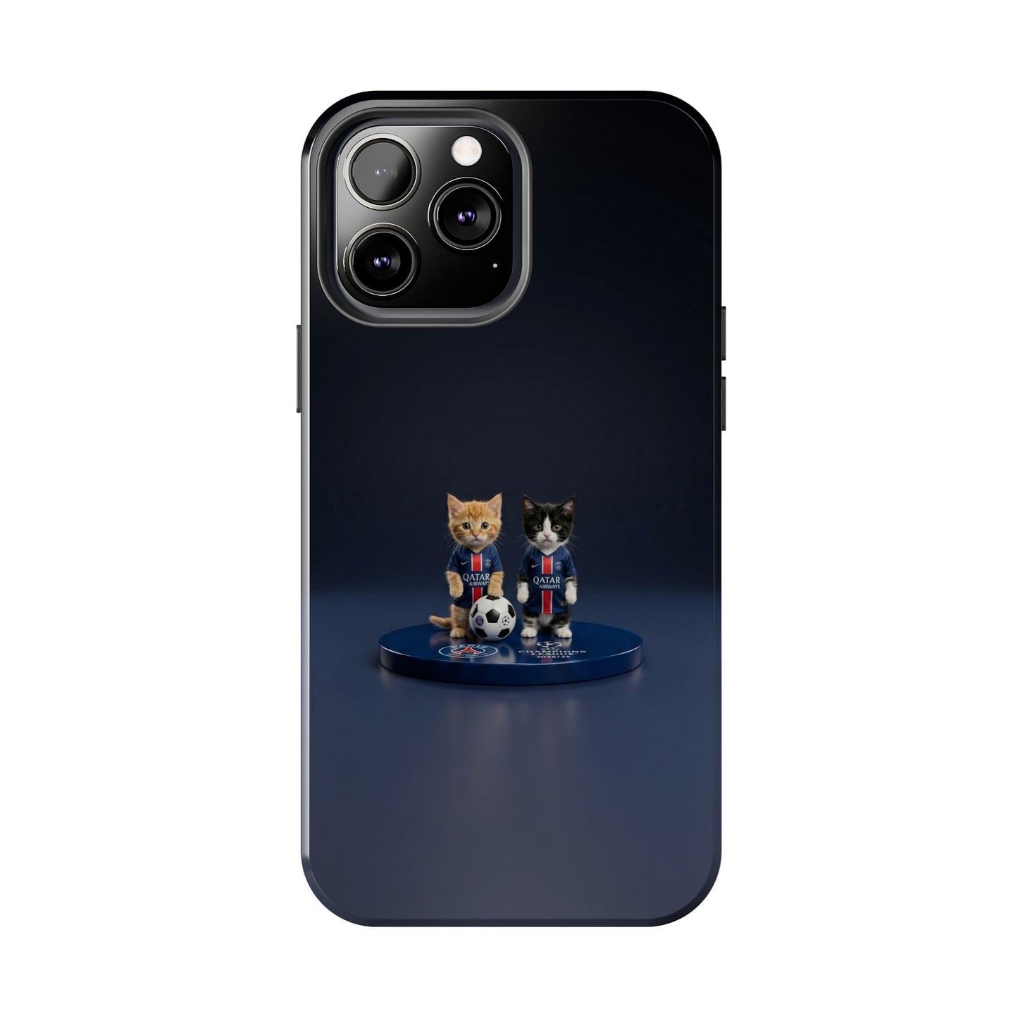 Phone Case — Cute Soccer Cats Design (Kawaii Kitten Football Fans)