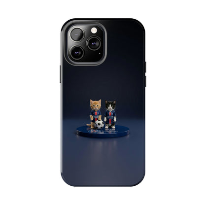 Phone Case — Cute Soccer Cats Design (Kawaii Kitten Football Fans)