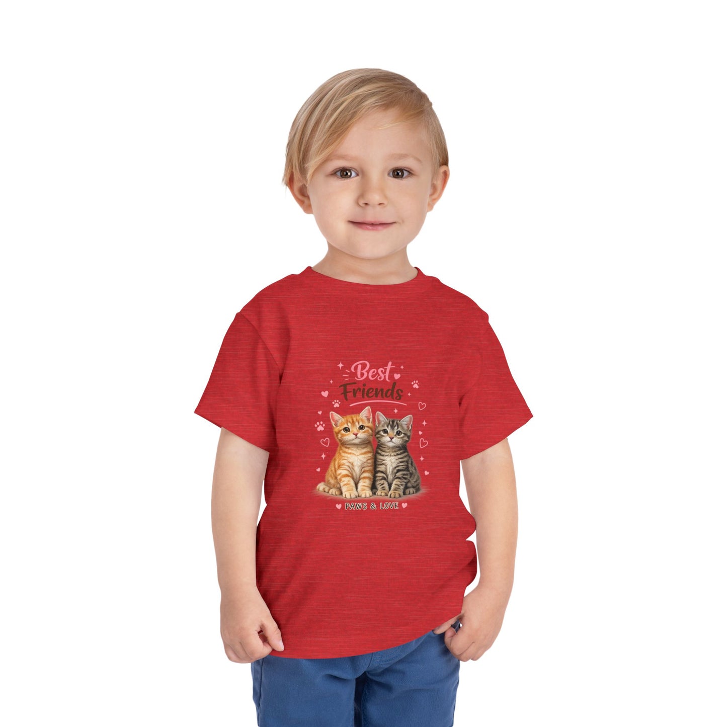 Best Friends Kitten Toddler Tee — Paws & Love Cute Cat Shirt