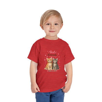 Best Friends Kitten Toddler Tee — Paws & Love Cute Cat Shirt