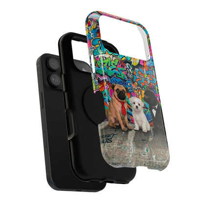 Puppy Squad Graffiti Phone Case — Impact-Resistant Protective Case