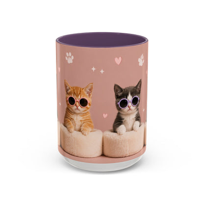 Cute Cat Lovers Coffee Mug - 11 & 15oz - Perfect Gift for Pet Owners