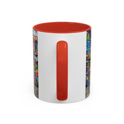 Graffiti Pets Coffee Mug — Colorful Street Art Dog & Cat Accent Mug (11/15oz)